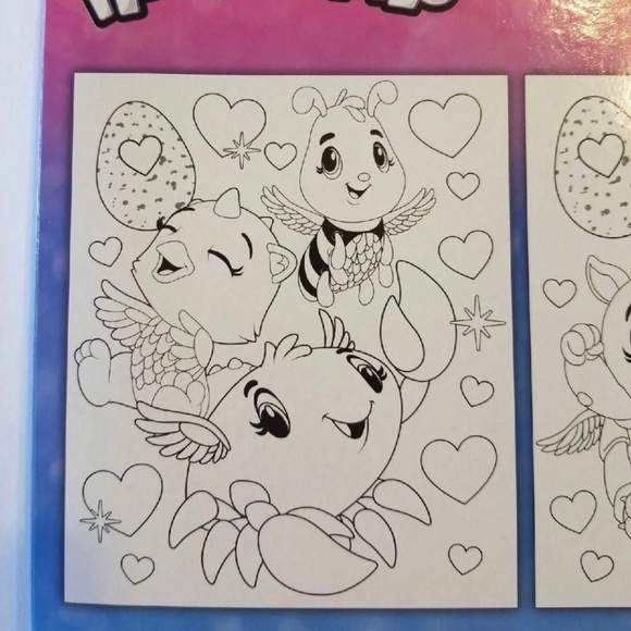 Hatchimals 2 paint posters paints and paintbrush set - Picture 6 of 6